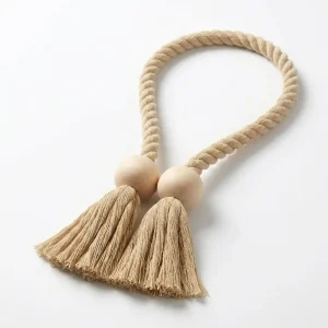 Rustic Nautical Rope & Tassel Tieback