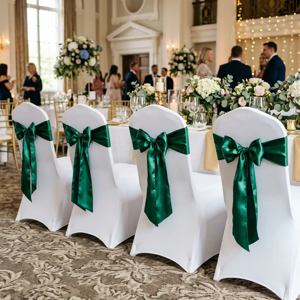 Universal Contour Chair Covers & Luxury Accent Bows - Image 2