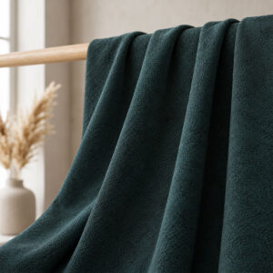 Jacquard curtain fabric with rich woven patterns and luxurious texture