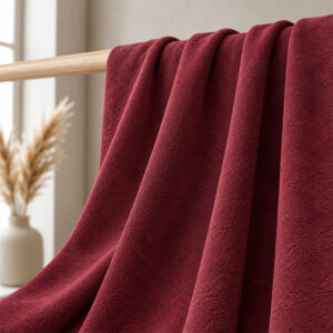 Jacquard curtain fabric with rich woven patterns and luxurious texture