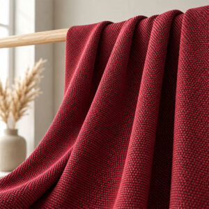 Jacquard curtain fabric with rich woven patterns and luxurious texture