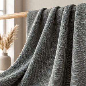 Jacquard curtain fabric with rich woven patterns and luxurious texture